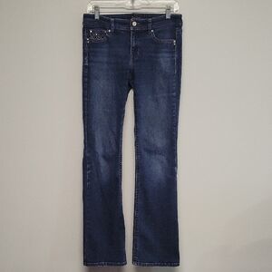 White House Black Market Dark Blue Boot Cut Jeans